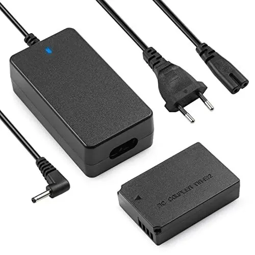 Produktbild: ENEGON LP-E12 Dummy Battery ACK-E12 DC Coupler Adapter Kit Compatible with Canon SX70 HS Rebel SL1 EOS-M EOS M2 EOS M10 EOS M50 EOS M100