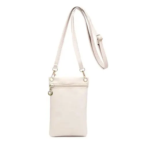 Produktbild: Energather Handy Tasche, Weiches PU-Leder Handy Umhängetasche Umhängen Damen, Handytasche Zum mit kann getrennt werden Schulterblätter Gürtel für Einkaufen, Verabredungen, Spaziergänge (white)