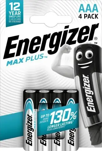 Produktbild: Energizer E301321400 Max Plus Micro (AAA) 4 Stück Chrom