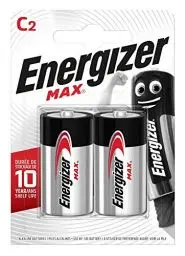 Produktbild: Energizer Batterien, Max C Alkaline Batterie, 2 Stück