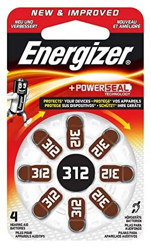 Produktbild: Energizer Hörgerätebatterien 312, EZ Turn & Lock, 8 Stück