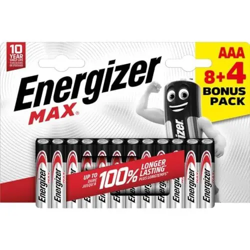 Produktbild: Energizer Max Micro (AAA)-Batterie Alkali-Mangan 1.5 V 12 St.