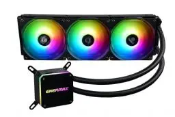 Produktbild: ENERMAX LIQMAX III Adressierbare RGB 360 All-In-One CPU Wasserkühler Dual Chamber Intel/AMD AM4 Support 350W+ TDP (3x ARGB PWM Lüfter)·· ELC-LMT360-ARGB schwarz