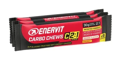 Produktbild: Enervit C2:1 Pro - Carbo Chews Caramelle gommose Energetiche, 6 caramelle