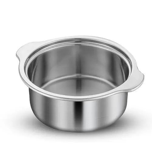 Produktbild: Enforose Edelstahl-Hot Pot mit Anti-Verbrühungs-Griff, 30 cm, Shabu Shabu Pot, gleichmäßige Wärmeverteilung, Multi-Kocher, Edelstahl-Topf, für Gasherd (One Flavor)