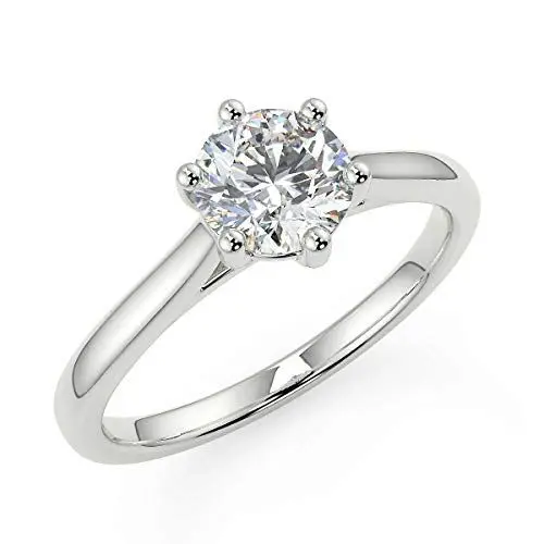 Produktbild: Engagement rings for her white gold diamond solitaire in choice of diamond sizes_K