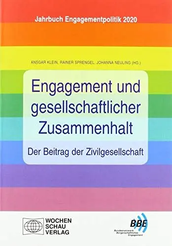 Produktbild: Engagement und gesellschaftlicher Zusammenhalt – der Beitrag der Zivilgesellschaft: Jahrbuch Engagementpolitik 2020