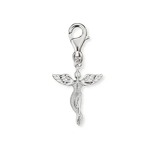 Produktbild: Engelsrufer Damen Charm Anhänger Schutzengel Symbol Silber aus Sterling Silber - Karabinerverschluss - nickelfrei
