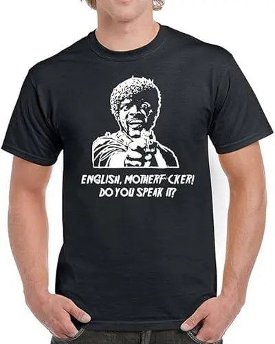 Produktbild: English Motherf*Cker Do You Speak It Mens T-Shirt Pulp Movie Fiction Funny Size XXL
