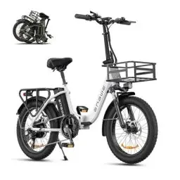 Produktbild: ENGWE E Bike Herren Elektrofahrrad mit 20 Zoll Fat Tire, 15.6Ah Lithium-Akku für Lange Reichweite bis 140KM, 7-Gang-All-Terrain Ebike Herren für MTB, Strand & Schnee