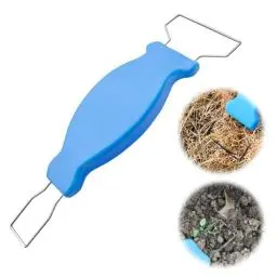 Produktbild: EnixwH Gartenwerkzeug Unkraut Entferner Gerät, Tragbare Unkrautentferner Gartengeräte, Unkrautstecher mit Stiel 25,3 × 7,3 CM, Garten Gadgets Gartenkralle für Jäten, Lösen, Geschenk für Gärtner (Blau)