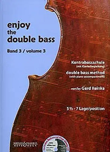 Produktbild: Enjoy the Double Bass: Kontrabassschule. Band 3. Kontrabass (und Klavier).