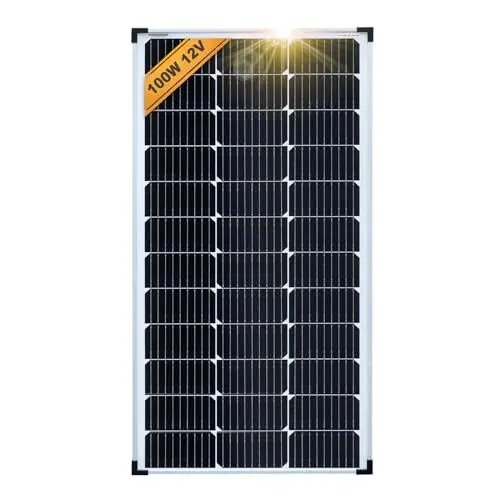 Produktbild: enjoy solar Mono 100W 12V Monokristallines Solarpanel Solarmodul Photovoltaikmodul ideal für Wohnmobil, Gartenhäuse, Boot