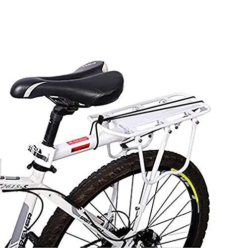 Produktbild: Enkrio Fahradgepaecktraeger Hinten,Fahrradgepäckträger Mountainbike Fahrradzubehör Sattelstütze 50 kg Kapazität,Weiß