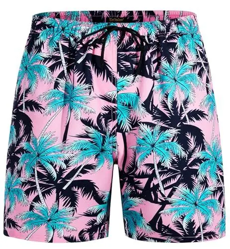 Produktbild: Enlision Badehose für Herren Kurze Freizeit Badehose Herren Schnelltrocknend Badeshorts Hawaiishort mit Taschen Freizeit Strandhose Schwimmhose L