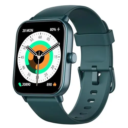 Produktbild: Smartwatch Herren Damen mit Telefonfunktion & Alexa eingebaut,Fitnessuhr mit 100+ Sports,Armbanduhr IP68 Wasserdicht, 24H Herzfrequenz SpO2 Schlafmonitor,1,8