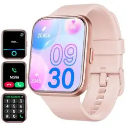 Produktbild: ENOMIR Smartwatch Damen mit Telefonfunktion, schrittzähler Uhr Damen mit großem Farbdisplay, Alexa eingebaute, Pulsmesser, Schlafmonitor, Schrittzähler, Aktivitätstracker kompatibel mit Android/IOS