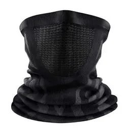 Produktbild: ENONEO Schlauchschal Mundschutz Halstuch Herren Damen Atmungsaktiv Gesichtsmaske Radsport Elastisch Fahrrad Schal Winddicht Ski Sturmhaube Motorrad Bandana Nackenwärmer Sport Laufschal Laufen (Grau)