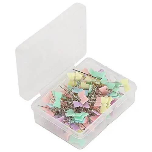 Produktbild: Entatial Nähnadeln, langlebige Schneidernadeln zum Selbermachen, handgefertigt, 100 Stück, bunt, für Stoffe für Heimdekoration, Nähen für Schneider(Schleife)