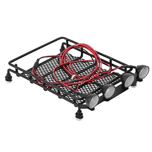 Produktbild: Entatial RC Dachgepäckträger, RC Dachträger, Rund Langlebig für RC Car Axial SCX10 1/10 RC Crawler Anfänger(4 weiß)