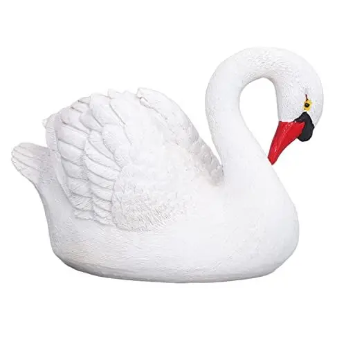 Produktbild: Entatial Weißer Schwan Figur, Vivid Natural Sun Block Country Style Gans Statue für Garten für Outdoor für Hof