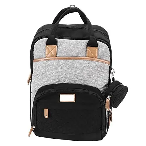 Produktbild: Entatial Wickelrucksack, Große Kapazität Baby Wickeltasche Modisch Schön Arbeitssparend Praktisch Praktisch Mit Schnullertasche Schultergurt für unterwegs