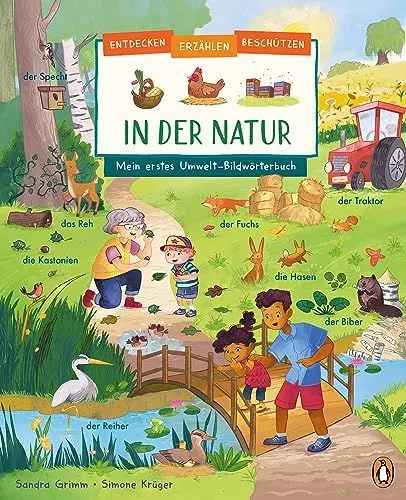 Produktbild: Entdecken, erzählen, beschützen - In der Natur – Mein erstes Umwelt-Bildwörterbuch: Pappbilderbuch aus nachhaltigem Papier ab 2 Jahren