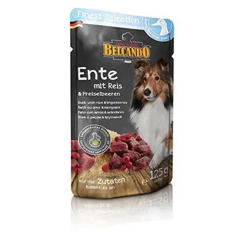 Produktbild: Ente mit Reis und Preiselbeeren 125g