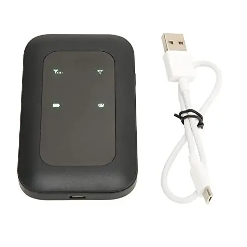 Produktbild: Vikye Entsperrter Mobiler WLAN-Hotspot, 4G LTE-Router, Bis zu 150 Mbit/s Download-Geschwindigkeit, Bis zu 10 WLAN-Verbindungsgeräte