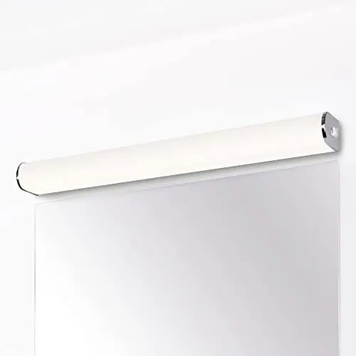 Produktbild: ENUOTEK 15W LED Badezimmer Lampe Wand Spiegelleuchte Seitlich mit Schalter Badlicht über Spiegel IP44 60 CM Länge Hohe Helligkeit 1400Lm Neutralweiß 4000K Beleuchtung Nicht Dimmbar