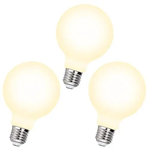 Produktbild: ENUOTEK 8W E27 Große LED Runde Glühbirnen Lampe G95 Dimmbar Weiß Leuchtmittel 870Lm Dimmen über Phasenanschnitt Dimmer Warmweiß 3000K ersetzt 80W Glühlampe für Pendelleuchte Wandleuchte 3er Pack