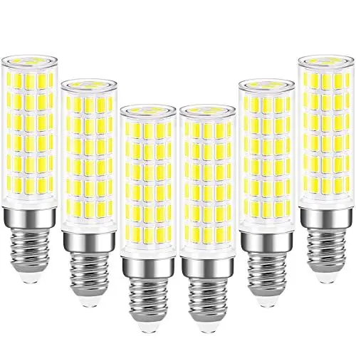 Produktbild: ENUOTEK E14 LED Mais Birne Kaltweiß 6000K, 10W 900Lm Maiskolben Glühbirne Ersatz 100W Halogenlampe AC100-265V, Nicht Dimmbar, Kleine Mais Birnen Glühlampen LED für Nähmaschinen, Küche, 6er Pack