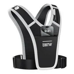Produktbild: EOTW Laufweste Herren Damen Reflektierend Running Vest, Laufweste Smartphone Joggen, Verstellbare Taille Wasserfester Handytasche Brusttasche Handyhalterung für Alle Handy der Größe 6,8