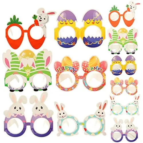 Produktbild: EPIGEIST 12 Stück Teiliges Osterthema Kinderbrillen Lustige Sonnenbrillen für Osternparty Kreative Accessoires für Fotorequisiten für Unvergessliche Feiern