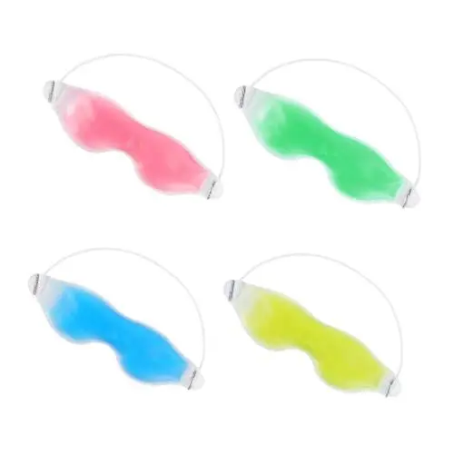 Produktbild: EPIGEIST 4stücke Gel Augenmaske Wiederverwendbare Kühlpackungen Für Augenmasken Zur Linderung Von Müdigkeit Und Schwellungen Entspannungsmasken Für Meditation Und Yoga Blau Grün Rot