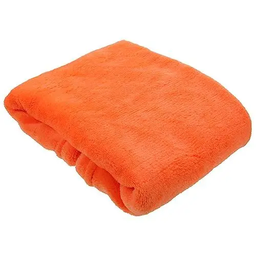Produktbild: EPIGEIST Cozy Flanell-Fleece Haustierdecke Orange Flauschige Leichte Und Warme Decke Für Hunde Und Katzen Für Sofa Auto Und Bett Solider Farbton Waschbar Und Langlebig