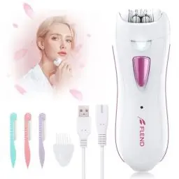 Produktbild: Epilierer Damen, Epilierer für Frauen Gesichtshaarentferner & Körperhaarentfernung, Elektrischer Lady Epilierer inkl. Augenbrauentrimmer mit LED-Licht für Gesicht, Achselhöhle, Bikini und Bein