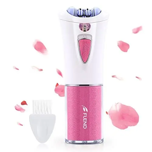Produktbild: Bubbacare Epilierer Gesichts & Körperhaarentfernung, Kabelloser Mini-Epilierer mit LED-Licht, Bikini Trimmer für Gesicht, Körper, Achsel, Bikini, Beine, Rosa