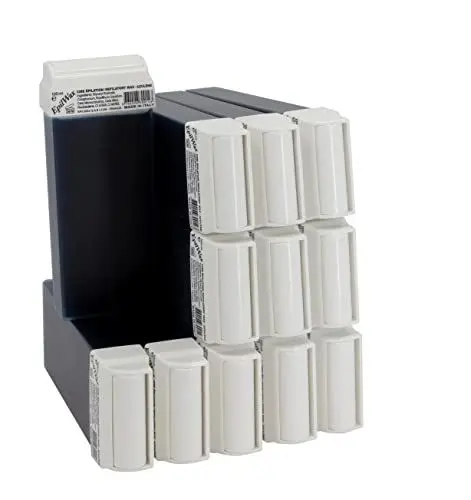 Produktbild: EpilWax Wachspatronen Set mit 12 Azulene Warmwachspatronen zur Haarentfernung Enthaarungswachs 100 ml Roll-on Nachfüller