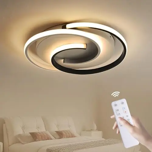 Produktbild: Epochglo Deckenlampe LED Dimmbar 32W, LED Deckenleuchte schlafzimmer mit Fernbedienung Led Lampen Deckenlampen Rund mit der Speicher & Timing Funktion für Wohnzimmer Flur Küche Büro Esszimmer Balkon
