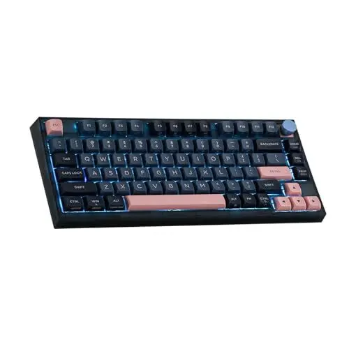 Produktbild: EPOMAKER SKYLOONG GK75 Lite Dichtungsühnliche, kabelgebundene, Hot-Swap-fühige, programmierbare Tastatur mit einem Drehknopf, Win/Mac-kompatibel (Gateron Optical Yellow)