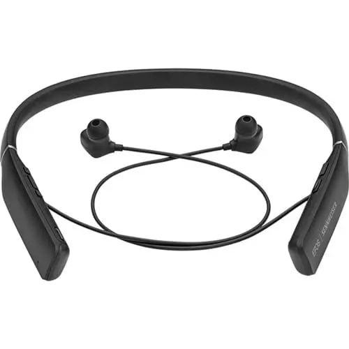 Produktbild: EPOS Adapt 460 (1000204) – Doppelseitiges, Dual-Connectivity, kabelloses Bluetooth ANC In-Ear-Headset für Handy & Softphone, UC-optimiert (Schwarz), Einheitsgröße