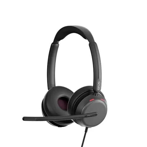 Produktbild: EPOS IMPACT 860 ANC - Hochleistungsfähiges Doppelohr-Headset mit Noise-Cancelling, Super Wideband-Audio, USB C Kopfhörer mit Kabel, Headset mit Mikrofon, Mikrofon PC, Headset USB C, Headphones