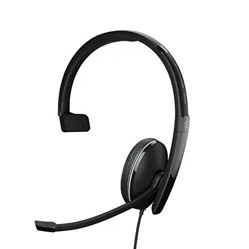 Produktbild: EPOS | Sennheiser Adapt 135 II (1000907) – Verkabeltes, einseitiges Headset mit 3,5mm Klinkenstecker für Mobile Geräte – Hervorragender Klang – Verbesserter Komfort – Geräuschbegrenzungsschalter