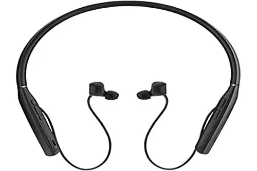 Produktbild: EPOS | SENNHEISER Adapt 460T Kopfhörer Kabellos im Ohr, Nackenband Büro/Callcenter Bluetooth Schwarz, Silber