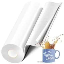 Produktbild: EPRCUT Vinylfolie Plotter, Plotterfolie Vinyl Rolle Weiß Glänzende 30,5 x 1524cm Wasserdicht Selbstklebende Folie Permanentes Dauerhaften Aufklebern für Cricut, DIY, Bastelprojekte, Party