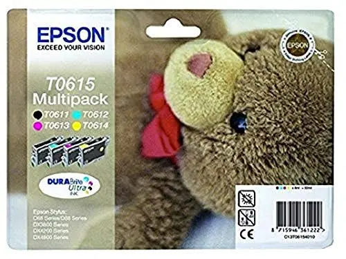 Produktbild: Epson C13T06154010 Original Tintenpatronen Pack of 1 Multi-Pack (Schwarz, Gelb, Magenta, Cyan) L