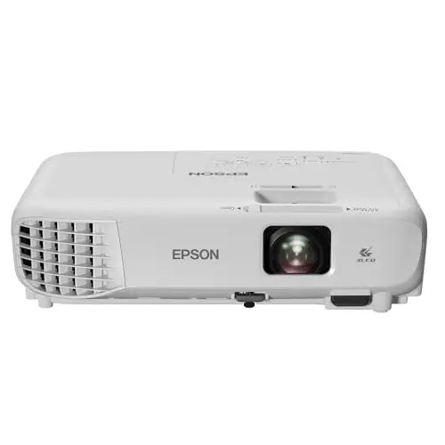 Produktbild: Epson EB-W06 3LCD-Projektor (WXGA 1.280x800p, 3.700 Lumen Weiß- und Farbhelligkeit, Kontrastverhältnis 16.000:1, optionales WLAN, HDMI)