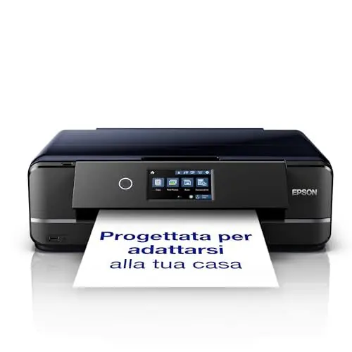 Produktbild: Epson Expression Photo XP-970 3-in-1 Tintenstrahl-Multifunktionsgerät Drucker (Scanner, Kopierer, WiFi, Ethernet, Duplex, 10,9 cm Touchscreen, Einzelpatronen, 6 Farben, DIN A3) schwarz, 10 x 15 cm