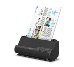 Produktbild: Epson Wi-Fi Scanner ES-C320W, kompakter A4 Business Scanner mit geringem Stromverbrauch, Duplex-Einzugscanner mit vielseitiger Medienverarbeitung, schwarz